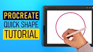 Procreate Quick Shape Tutorial  Procreate Tips [upl. by Notsgnik895]