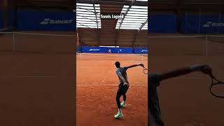 Grigor Dimitrov backhand winner during a practice before RolandGarros 2020 😍 [upl. by Nirtiak837]