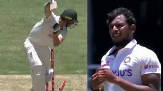 TNatarajan 1st Inning Wickets in Test Debut  Ind vs Aus 4th Test 2021 [upl. by Eivla]