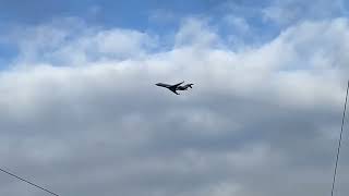 NetJets Bombardier Global 6000 departs Belfast BHD 26102024 [upl. by Kalin605]