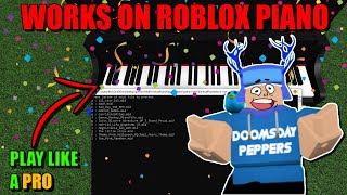 EASY Piano Script for Online Virtual Piano Works on ROBLOX  Tutorial [upl. by Mmada]