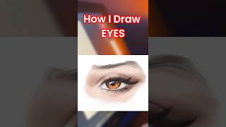 How I Draw EYES Tutorial for beginners [upl. by Canter]