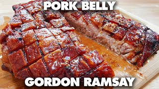 How To Make Gordon Ramsay SlowRoasted Pork Belly Recipe [upl. by Evelc371]