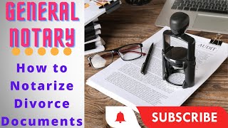 How to notarize a Divorce packet for beginners General Notary Documents [upl. by Ja]