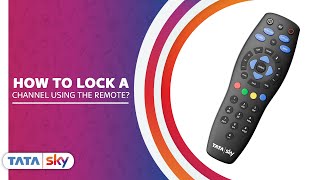 Tata Sky  DIY  How to lock a channel using your remote [upl. by Hillari149]