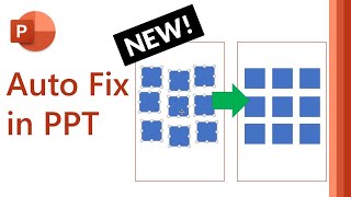 PowerPoint Auto Fix  New PowerPoint feature to align all shapes in 1 click shorts [upl. by Ahsas]