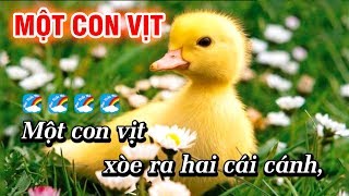 Một Con Vịt Karaoke Nhạc Thiếu Nhi Dễ Hát  Karaoke Thiếu Nhi [upl. by Xylina562]