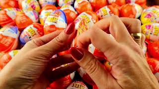 Kinder Joy Egg Opening  Most Satisfying Videos ASMR 82 [upl. by Selim]