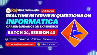 Realtime Interview Questions on Informatica  Career Guidance on Experience ByRaj Cloud Technologies [upl. by Lewes7]