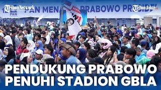 Begini Penampakan Pendukung Prabowo Subianto Penuhi Stadion GBLA Kota Bandung [upl. by Eentihw]