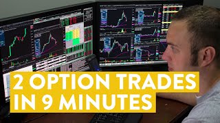 LIVE Day Trading  2 Option Trades in 9 Minutes [upl. by Brianna431]