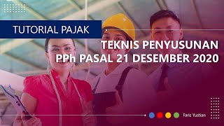 Cara menghitung PPh Pasal 21 Masa Desember 2020 [upl. by Mccully]