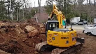 Kobelco 140SR Demo [upl. by Htrag]