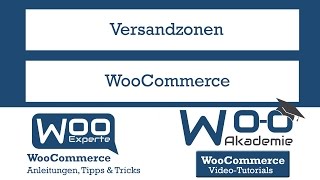 Versandzonen in WooCommerce [upl. by Pearson]