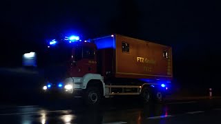 Großbrand auf Recyclinghof  WLF GWL und mehr Einsatzfahrten Feuerwehren Landkreis Goslar [upl. by Frannie]