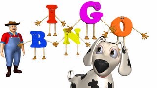 Bingo rhymes for children  3D Animation English Nursery rhyme with lyrics [upl. by Elletsirhc]