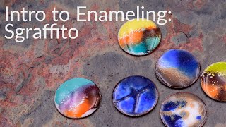 Intro to Enameling  Sgraffito [upl. by Anneres]