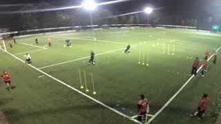 Fussballtraining Warm up mit Verschiebebewegung [upl. by Sallad]