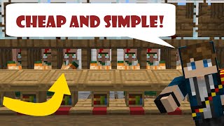 Simple and Compact Villager Trading Hall in Minecraft 1162  Easy amp Tileable Tutorial [upl. by Bethel]