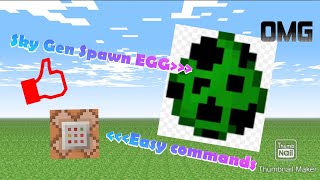 How To Make Sky Gen SPAWN EGGS in Minecraft 2020 [upl. by Enorel]