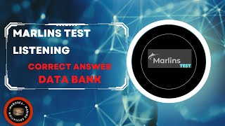 Marlins Test Listening Correct answer practice for seafarers [upl. by Deonne678]