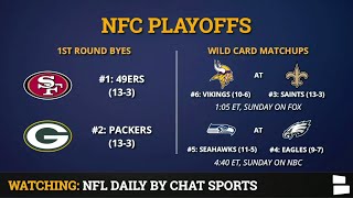 NFC Playoff Picture Schedule Bracket Matchups Dates And Times For 2020 NFL Playoffs [upl. by Rik348]