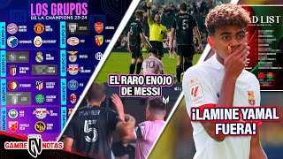 ¡LISTOS los GRUPOS de LA CHAMPIONS⚽ de ENSUEÑO para BARÇA🤩 EXTRAÑO CORAJE de Messi  ¡Yamal FUERA [upl. by Linzy]