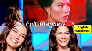 Demet Ozdemir in Verissimo Italy  English Subs [upl. by Annahahs]