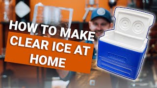 How to make CLEAR ICE AT HOME [upl. by Oatis]