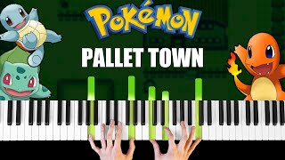 Pokemon Pallet Town  Piano Cover amp Tutorial [upl. by Doraj]