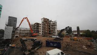 Building Demolition Time Lapse for Live Commercial Project [upl. by Anelac]