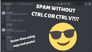 SPAM IN DISCORD WITHOUT COPY AND PASTE  How to spam fast in discord  OiZoni [upl. by Buddie627]