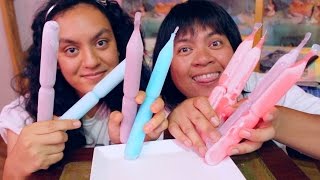 Eating Colorful Filipino Popsicles Ice Candy MUKBANG [upl. by Seda]