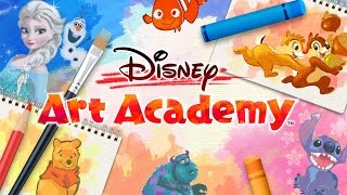 Disney Art Academy  Drawing With Abdallah Nintendo 3DS Gameplay [upl. by Amliw]