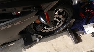 WheelDock Motorcycle Chock Review [upl. by Aisiat]