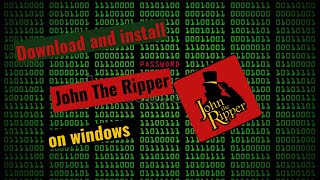 How to download and install john the ripper on windows [upl. by Oneill459]