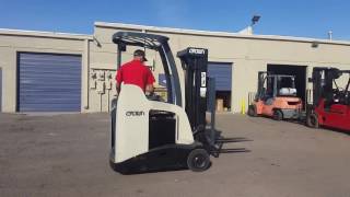 2007 Crown RC5535 30 190 Stand Up Electric Forklift [upl. by Giuliana]