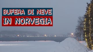 Bufera di neve in Norvegia [upl. by Nediarb]