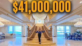 Touring 41000000 Greek Palace Mansion in VIP Dubai Palm Jumeirah 🏰 [upl. by Fablan]