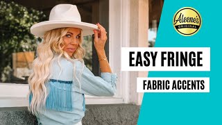 NoSew Fringe Clothing DIY with Fabric Glue [upl. by Rein]