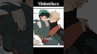 Violent love😂❤️anime mha bnha myheroacademia deku bakugou fyp memes edit funny shorts [upl. by Somerville545]