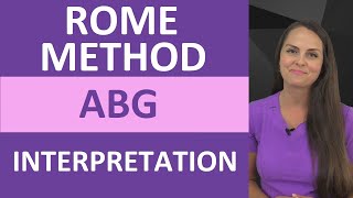 ABGs Interpretation ROME Method Explained  Arterial Blood Gas Problems Made Easy [upl. by Nnaid435]