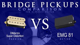 DiMarzio SUPER DISTORTION vs EMG 81  Bridge Guitar Pickup Comparison Tone Demo [upl. by Idurt]