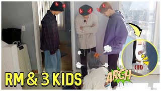 Namjoon And His 3 Annoying Kids  RM Vs MaknaeLine [upl. by Bessy716]