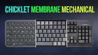 Chicklet vs Membrane vs Mechanical Keyboard  Sound Test Comparison [upl. by Caldera]