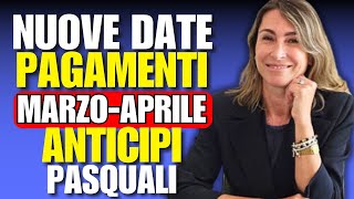 PAGAMENTI INPS 26  31 MARZO ANTICIPI NUOVE DATE PASQUA  Pensioni bonus adi auu NASpi [upl. by Morell]