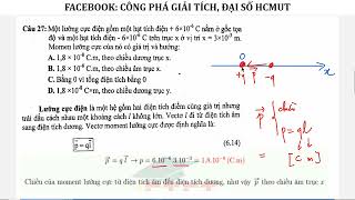 Vật lý 1  Chương 6  Lưỡng cực điện [upl. by Dnalhsa]