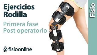 Ejercicios para las Primeras fases de la rehabilitación postoperatorio de rodilla [upl. by Eddra]