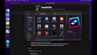 Installing DockAltTab v20  MacOS Dock Preview App Task Management  Manager [upl. by Koball764]