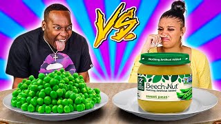 ADULT VS BABY FOOD CHALLENGE [upl. by Corrinne]